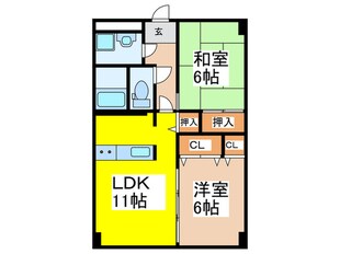 エトワ－ル喜連の物件間取画像